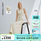 朗姿【海馬體合作款】朗姿25三醋酸Basic衣櫥輕禮服連衣裙夏新款長(cháng)裙 白色 M