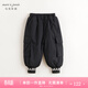 MARC&JANIE【城市戶(hù)外】馬克珍妮男童加絨夾棉工裝束腳褲兒童冬裝褲子241379 黑色【241379】 120