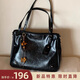 南風(fēng)Chio2nd秋暄桂序托特包包女大容量復古質(zhì)感通勤包單肩斜挎包 經(jīng)典黑