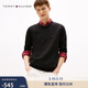 Tommy Hilfiger【柔軟親膚】26春夏新款男女純棉休閑純色圓領(lǐng)打底針織毛衣