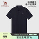 駱駝（CAMEL）戶(hù)外速干T恤短袖翻領(lǐng)冰感抗皺透氣吸汗運動(dòng)防曬上衣A15BZ01058