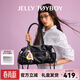 JellyToyboy女包JTB極光2.0.新款牛皮托特包機車(chē)風(fēng)包包大容量斜挎單肩包 黑色