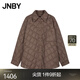JNBY/江南布衣【95白鵝絨】秋冬輕薄休閑寬松通勤羽絨服5OAC1584H 209/深棕 S