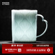 景德鎮官方創(chuàng  )意陶瓷馬克杯影青雕刻水杯高溫白瓷家用咖啡杯高檔生日禮物 影青雕刻美式咖啡杯