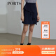 PORTS寶姿新品女裝半截裙SL8S006HWQ020 黎霧藍 M (6)