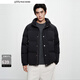 太平鳥(niǎo)男裝立領(lǐng)羽絨服2025年冬季新款黑金防寒面包服男短款外套 黑色 第一批 2XL