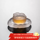 瓷牌茗茶具（cipaiming teaset）瓷牌茗 創(chuàng  )意玻璃茶杯家用主人杯功夫茶具品茗杯 云霧琉璃款《觀(guān)云杯》+杯墊