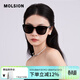 MOLSION陌森太陽(yáng)鏡百搭方圓小框墨鏡偏光男女款MS3072 C10酷感黑