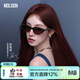 MOLSION陌森【糖果鏡】宋雨琦同款太陽(yáng)鏡2026新品大框貓眼墨鏡時(shí)尚MM3002 A22 鏡框：綠底琥珀  鏡片：透咖啡