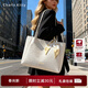CharisKitty小c&k包包女款2026新款高級千鳥(niǎo)格托特包單肩包生日禮物 White白色【2026禮物】