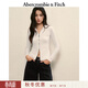 Abercrombie & Fitch【修身顯瘦】小麋鹿圖案打底內搭開(kāi)衫上衣25秋冬女裝139-5707 奶白色 S (165/88A)