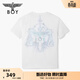BOY LONDON天平印花時(shí)尚高街潮牌休閑短袖夏季男女同款T恤N01111 白色 M