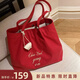南風(fēng)Chio2nd盛夏游行托特包包女包大容量紅色帆布包2026新 櫻桃紅