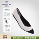 MALOVE MZ王妃鞋春夏舒適小香風(fēng)淺口尖頭平底鞋單鞋女工作鞋 白香風(fēng) 38