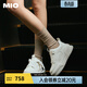 MIO張真源李宇春張雨綺同款米奧休閑板鞋冬新款厚底增高5.5小白鞋女 白色 37 (235mm)