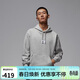 Jordan男子帽衫 針織薄絨 ESS貼布Logo 衛衣套頭衫FV7248-050灰XL
