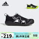 阿迪達斯（adidas）兒童包頭涼鞋「小浮艇」25夏季男童女童寶寶小童運動(dòng)沙灘鞋JP5747