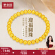夢(mèng)金園黃金手鏈女 5D硬金素金小光珠金珠手串生日禮物 約5.10g-鏈長(cháng)約17cm