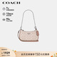 蔻馳（COACH）【品牌直供】女士TERI手提單肩斜挎新月包拼色CW323女神節禮物