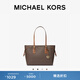 MICHAEL KORS邁克高仕 MK Voyager 中號大容量單肩包托特包女包 深棕色/橡果棕 200 中號