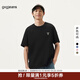 gxgjeans男裝 多色趣味印花時(shí)尚簡(jiǎn)約圓領(lǐng)短袖T恤男生  25夏新款 黑色 L (175)