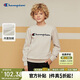 Champion冠軍男女童加絨圓領(lǐng)衛衣2025秋季新款保暖休閑運動(dòng)兒童上衣外套