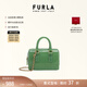 芙拉（FURLA）【禮物】CANDY女士迷你鏈條包波士頓包果凍包手提包斜挎包 綠色