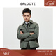 巴魯特（Brloote）工裝夾克男士復古時(shí)尚翻領(lǐng)加厚保暖棉服秋冬 綠色 170/92A