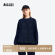 AIGLE艾高女士圓領(lǐng)戶(hù)外時(shí)尚休閑抓絨柔軟舒適抓絨衣 藏藍色 BP354 38 165/88A