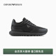EMPORIO ARMANI/阿瑪尼官方旗艦男士系帶輕戶(hù)外低幫運動(dòng)休閑鞋春夏 K001-黑色 41