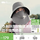 蕉下（beneunder）防曬帽子冬季遮陽(yáng)帽女磁吸防曬面罩口罩漁夫帽子男太陽(yáng)帽登山帽灰