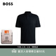 BOSS博斯男士徽標印花雙面棉Polo衫50520109