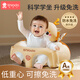 新安代嬰兒學(xué)坐椅枕頭寶寶練習坐立神器3-36個(gè)月座椅靠枕沙發(fā)不傷脊柱 【防污免洗】福星橙龍+手搖鈴 （低重心 防側翻）
