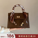 南風(fēng)港風(fēng)慢語(yǔ)凱莉包包女包2026新款高級感上班通勤手提單肩斜挎包 焦糖色