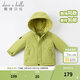 戴維貝拉（DAVE＆BELLA）加厚保暖連帽女童棉服男童棉衣外套兒童冬裝幼兒小童冬天外出棉襖 牛油果綠DB16285 120 cm（建議身高110-120cm）