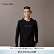 Calvin KleinJeans春秋男士休閑通勤ck字母印花圓領(lǐng)內搭打底衫長(cháng)袖T恤上衣