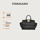 菲拉格慕（Ferragamo）女士黑色手提袋 0763095 禮物送女友