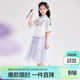 笛莎（DEESHA）笛莎童裝女童優(yōu)雅氣質(zhì)套裝夏裝中大童蘇博聯(lián)名新中式套裝