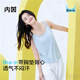 內茵（NEIYIN）吊帶背心女夏季新款內搭帶胸墊一體式抹胸美背舒適打底外穿家居服 清水藍（上衣） 【帶胸墊】 XL （推薦體重125-140斤）