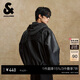 杰克·瓊斯（JACK&JONES） 杰克瓊斯男生2025年冬季新款棉衣連帽簡(jiǎn)約皮衣棉襖美式百搭上衣
