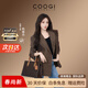 COOGI包包女款輕奢品牌女士包斜挎手提托特包生日情人節禮物送女友老婆 咖色【精美禮盒+禮袋】