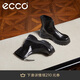 愛(ài)步（ECCO）靴子女 拉鏈牛皮舒適厚底中筒時(shí)尚瘦瘦靴 蹤跡220743 黑色36