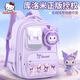 Hello Kitty庫洛米書(shū)包小學(xué)生1-3年級護脊護肩女一年級兒童背包 可愛(ài)毛絨公仔【護脊背墊】庫洛米1-4年級