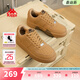 Kappa男鞋板鞋男2026新款小白鞋子男款情侶跑步鞋百搭休閑運動(dòng)鞋 雄鹿棕 39 (245mm)