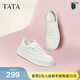 他她（TATA）女鞋秋小白鞋運動(dòng)時(shí)尚休閑鞋板鞋新款鞋子CWV02CM5 米白 37