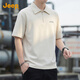 JEEP吉普高端半拉鏈翻領(lǐng)POLO衫短袖t恤男2026春夏季寬松休閑體恤上衣