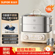 蘇泊爾（SUPOR）0涂層不銹鋼蒸屜電蒸鍋 電煮鍋 家用多功能涮火鍋 燉蒸煮一體電熱鍋 18L大容量多用途鍋ZN30FK1069