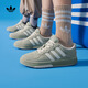 adidas「面包鞋」COURTIC經(jīng)典運動(dòng)板鞋男女阿迪達斯官方三葉草 淺綠/奶油白   43