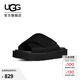 UGG夏季新款女士舒適時(shí)尚純色厚底露趾休閑交叉一字拖鞋 1178876 BLK | 黑色 36