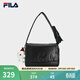FILA 斐樂(lè )官方女包挎包冬新款時(shí)尚布丁包腋下包斜挎包單肩包 正黑色-BK XS